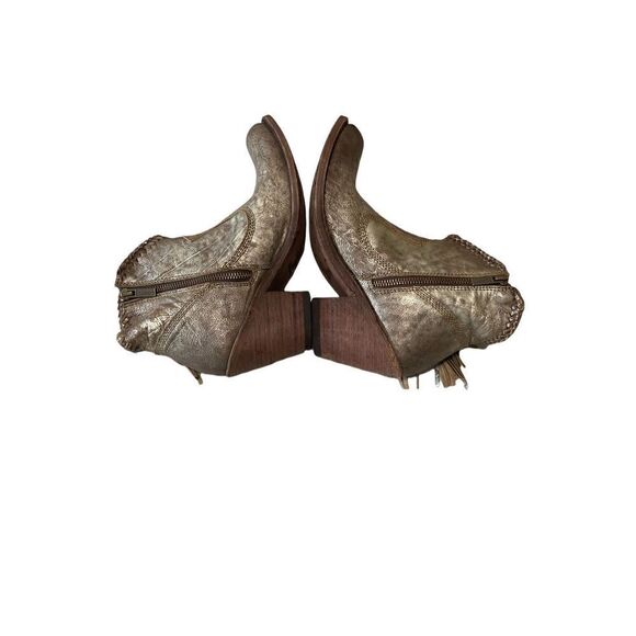 Liberty Black Women's Fringe Leather Western Boots Brown Size 8.5 🛑 - Picture 3 of 11